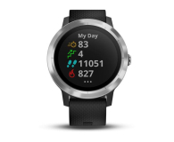 Garmin Vivoactive 3 Srebrny z Czarnym Paskiem - 381619 - zdjęcie 3